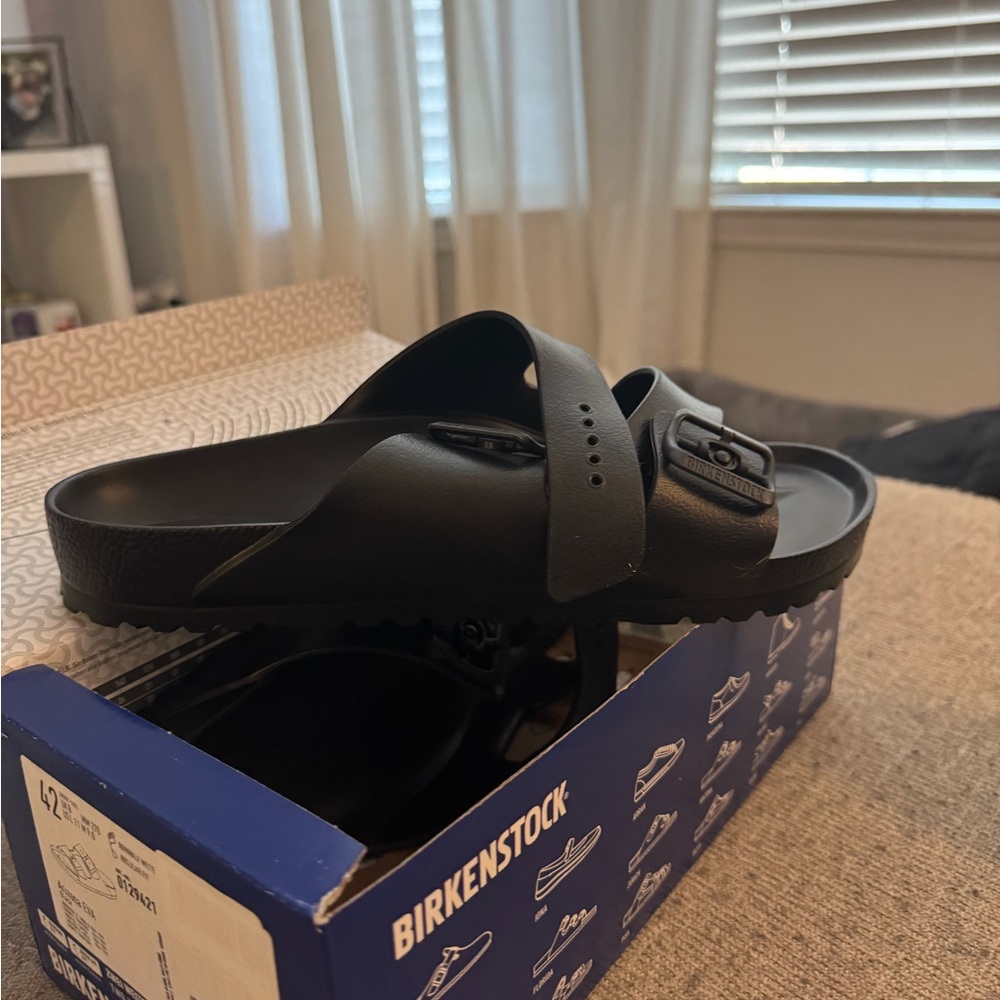 Birkenstock Men's Black Slide Sandals - Picture 5 of 7